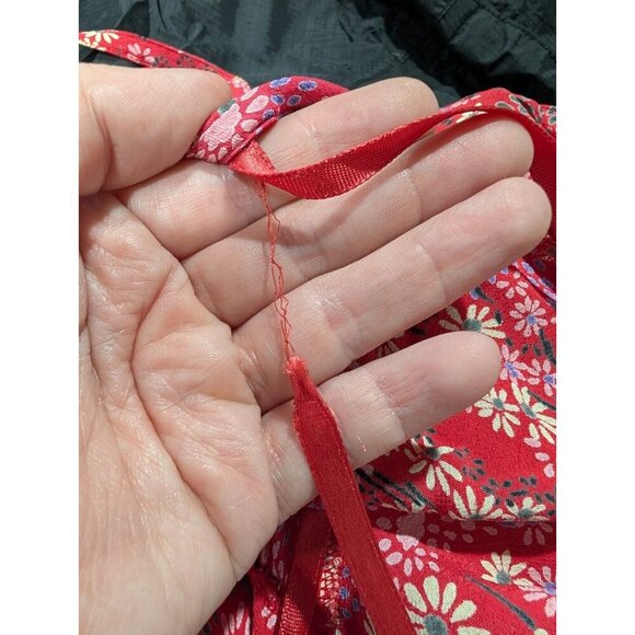 Vintage MONSOON Strappy Ditzy Floral Print Pink Midi Dress Y2K Women's Sz 6 - Picture 12 of 16